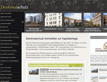 Tablet Screenshot of denkmalschutz.in